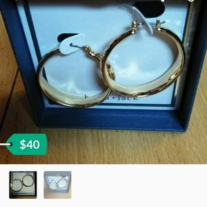 Bella jack gold plated earrings